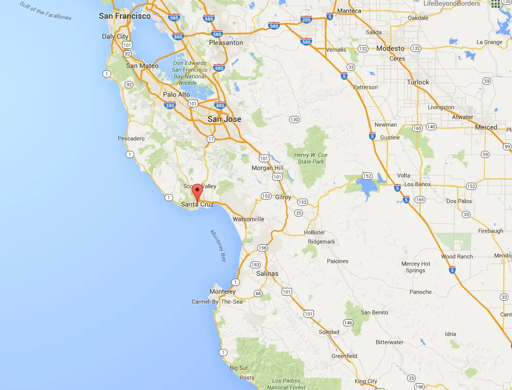 Santa Cruz - California. Where it is