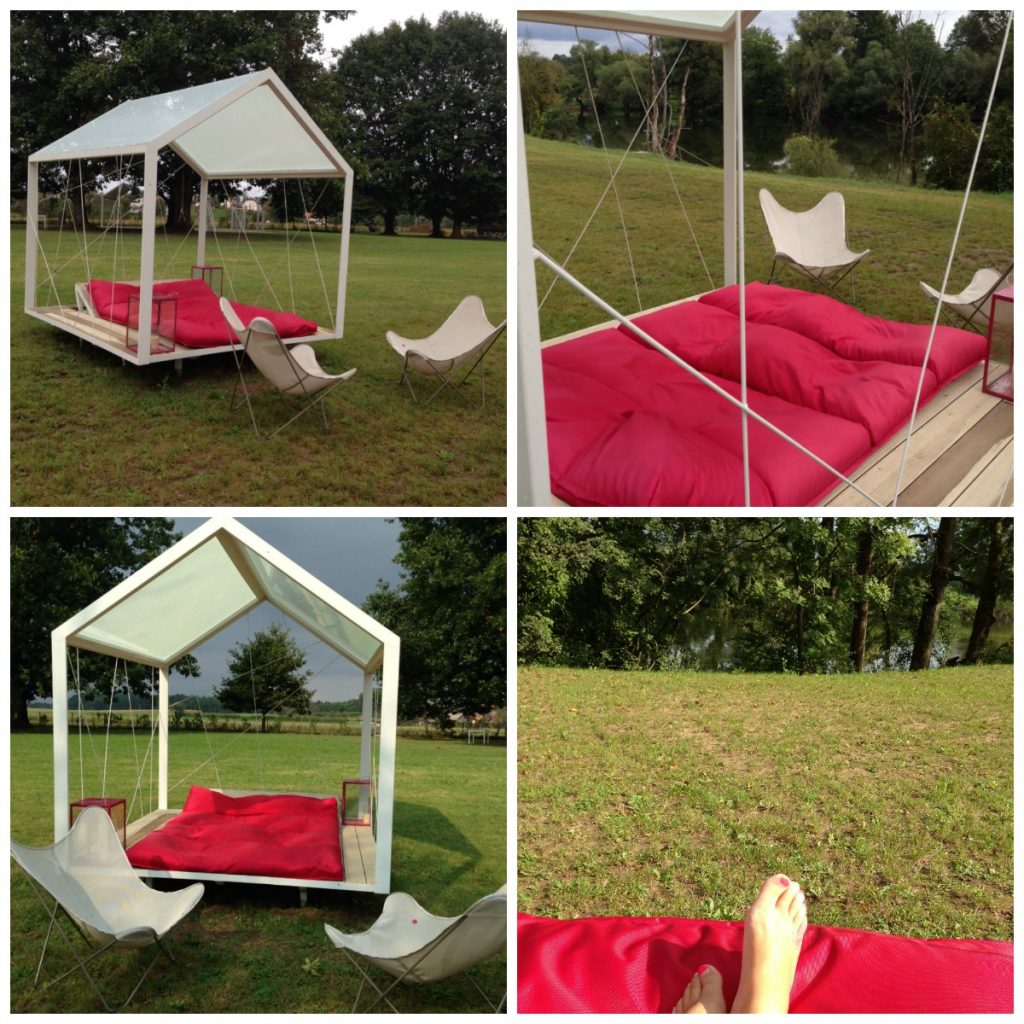 Relax on the Day Bed at Big Berry in nature. Life Beyond Borders