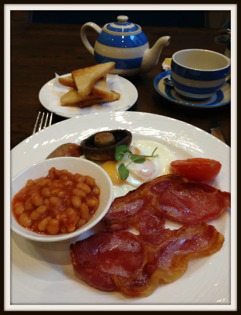 Fried English breakfast at the Bristol Harbour Hotel