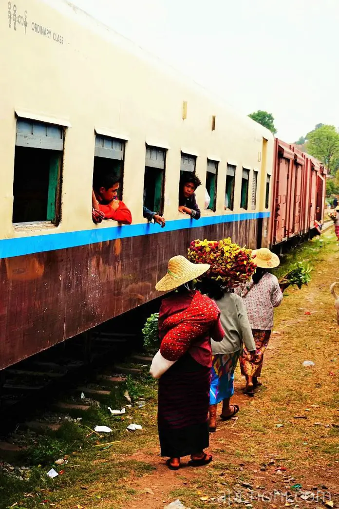 train travel in myanmar