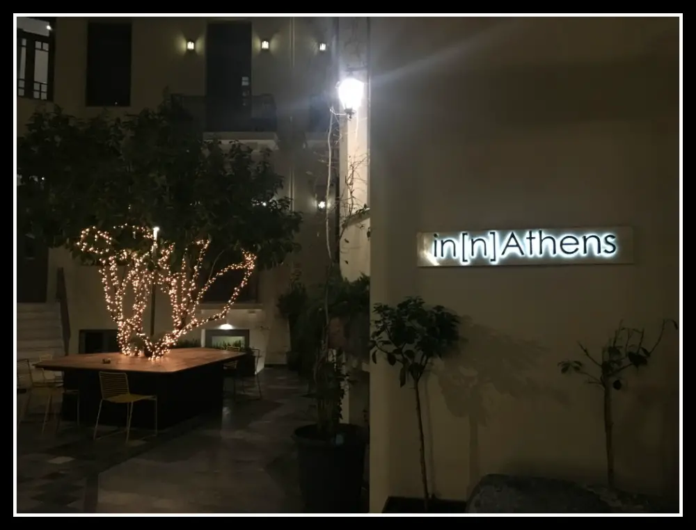INN Athens Boutique Hotel - Athens at night. LifeBeyondBorders