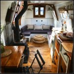 Interior of Velvet Morning canal boat – Boutique Barges – LifeBeyondBorders