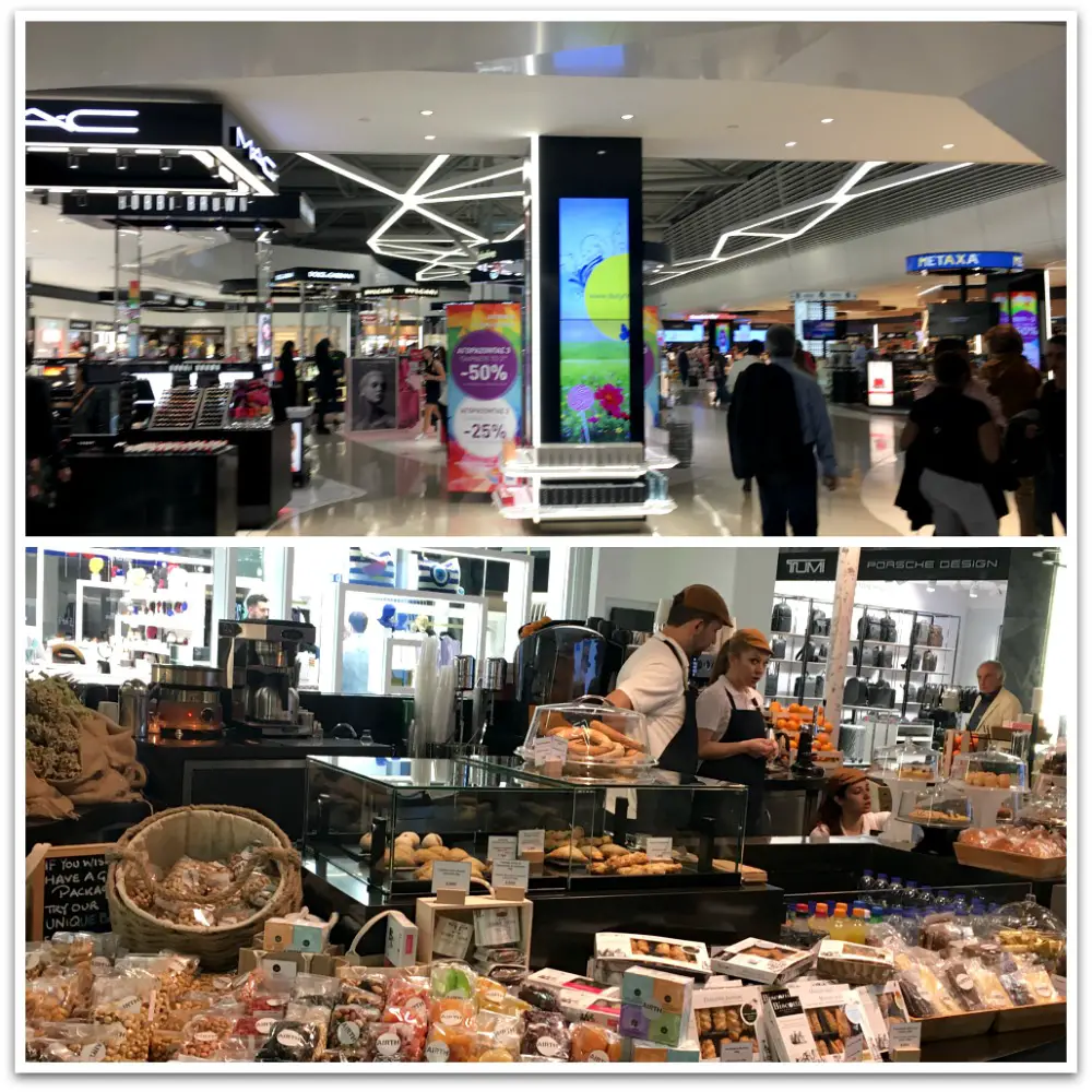 Duty free shopping at Athens Int. Airport Greece - plus local goods . LifeBeyondBorders