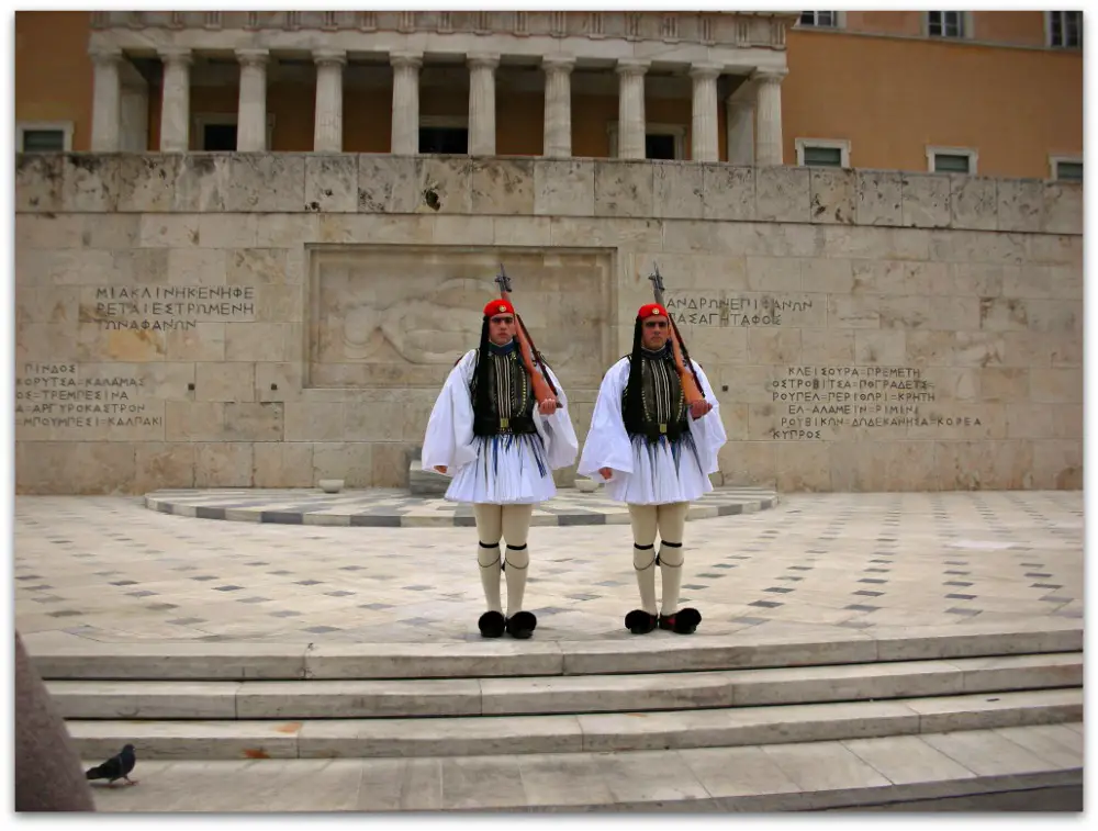 The Evzones of the Greek Parliament Guard - Athens - Greece. Life Beyond Borders