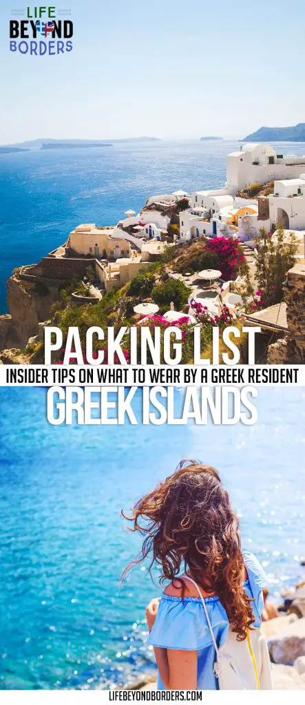What to pack for a vacation to the Greek islands in summer and fall