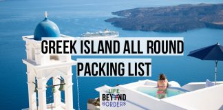 What to pack for a Greek island holiday, in summer and autumn/fall