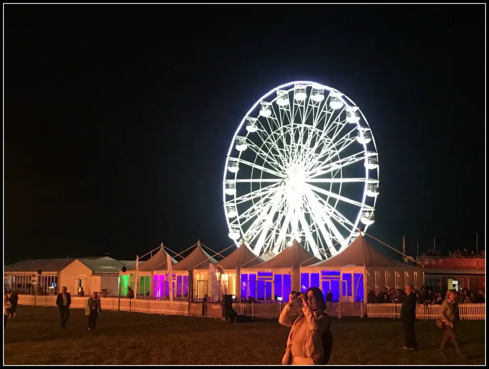 Ferris Wheel at night at the Bristol International Balloon Fiesta. Life Beyond Borders