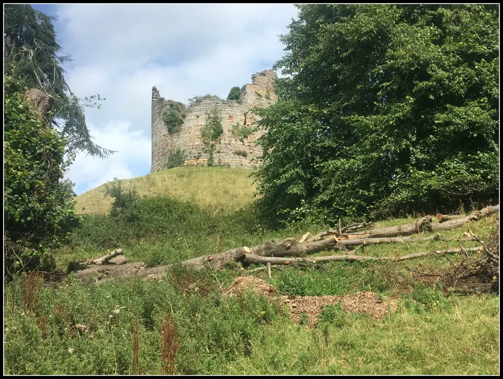 Ancient ruins of old Hawarden Castle - near Gladstone's Library, North Wales. Life Beyond Borders