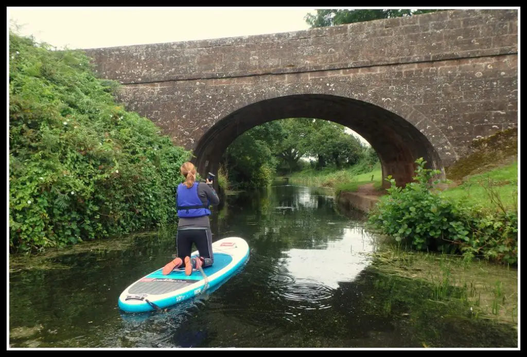 Paddle Boarding along the Grand Western Canal in Devon, UK. Life Beyond Borders