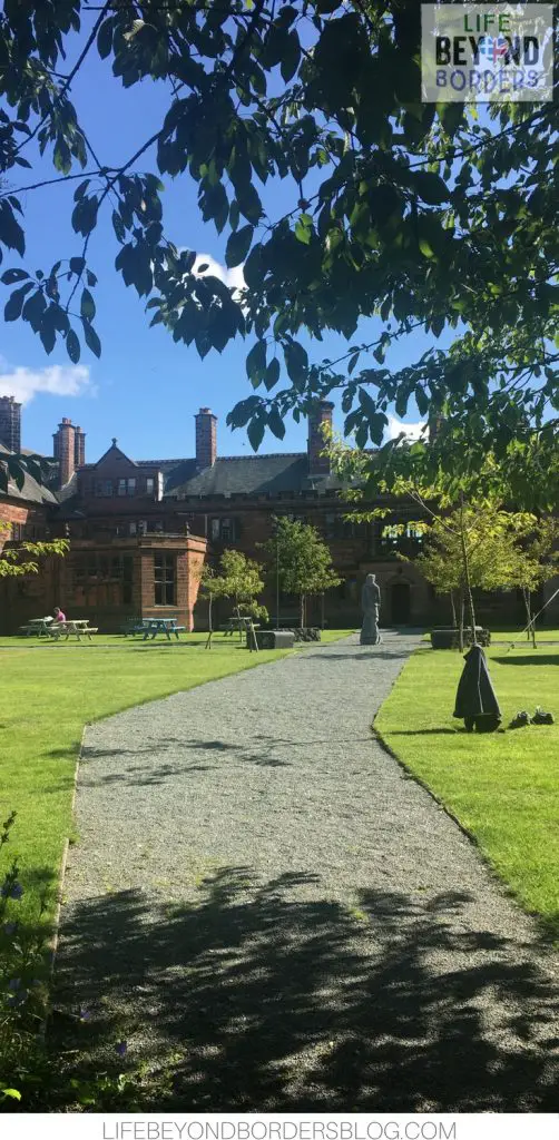 Wandering around the grounds of Gladstone's Library in North Wales