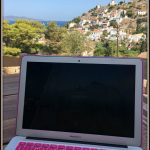 Working view from Nicaela’s House- Hydra Island – Greece