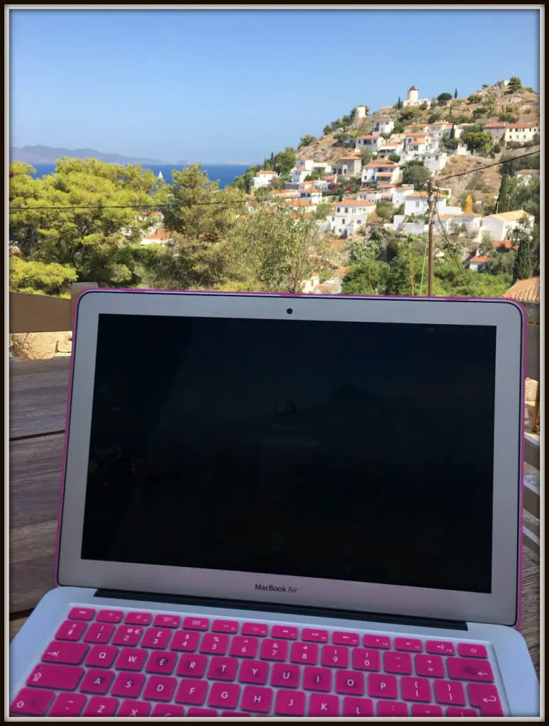 Working view from Nicaela's House- Hydra Island - Greece. Life Beyond Borders