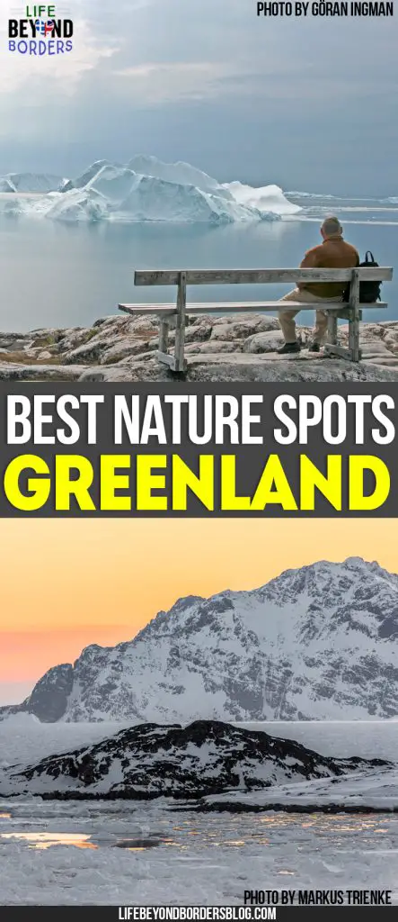 Come and explore the Best Nature Spots in Greenland. Top photo "<a href="https://www.flickr.com/photos/bortabra/3867392522/" target="_blank" rel="noopener noreferrer">Old man and ice - Ilulissat</a>" (<a href="https://creativecommons.org/licenses/by/2.0/" target="_blank" rel="license noopener noreferrer">CC BY 2.0</a>) by <a href="https://www.flickr.com/people/bortabra/" target="_blank" rel="cc:attributionURL noopener noreferrer">Göran Ingman</a> and bottom photo <br /> "<a href="https://www.flickr.com/photos/mtrienke/34327224014/" target="_blank" rel="noopener noreferrer">East Greenland after sunset</a>" (<a href="https://creativecommons.org/licenses/by-sa/2.0/" target="_blank" rel="license noopener noreferrer">CC BY-SA 2.0</a>) by <a href="https://www.flickr.com/people/mtrienke/" target="_blank" rel="cc:attributionURL noopener noreferrer">Markus Trienke</a>