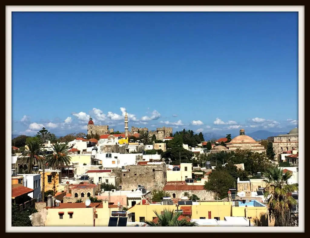 A walk along the castle walls with gorgeous views in Rhodes Old Town Greece. Life Beyond Borders