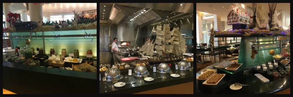 Medley of Buffet Food at Byzantino Restaurant - Hilton Athens. Life Beyond Borders