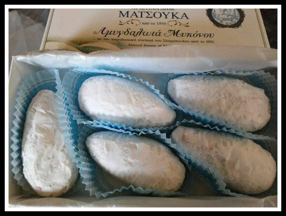 Amygdolata Almond sweets of Mykonos Photo Credit Stacey Harris-Papaioannou