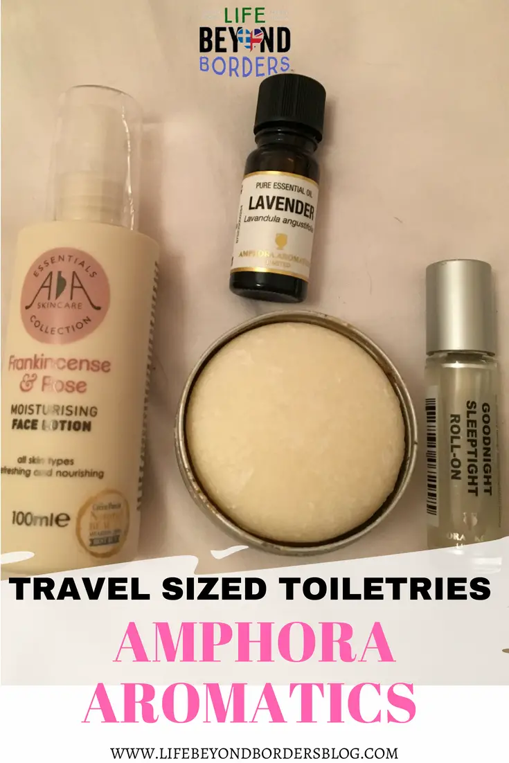 Travel sized toiletries - Amphora Aromatics - LifeBeyondBorders