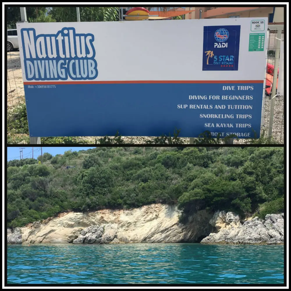 Nautilus Diving centre on Lefkada island, Greece