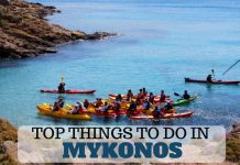 Top Things to do in Mykonos - go sea kayaking