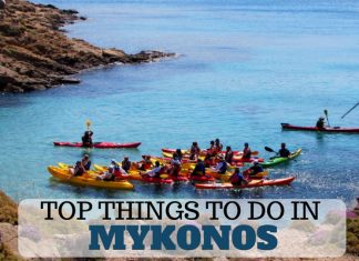 Top Things to do in Mykonos - go sea kayaking