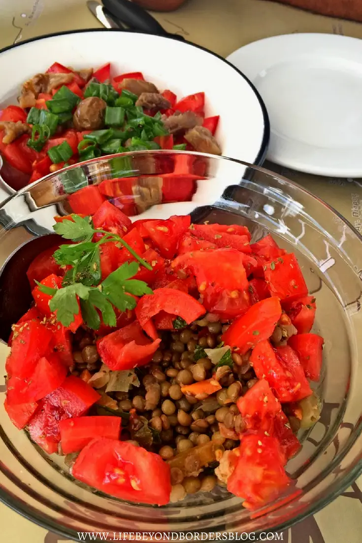 Lentil Salad - Traditional Dish of Lefkada - Greece. Life Beyond Borders