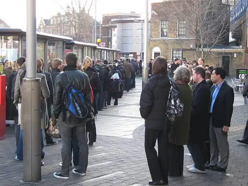 bus stop queue photo - Life Beyond Borders