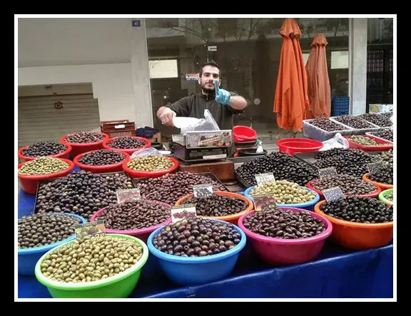 Greek Laiki Olives - great local food found in local markets - LifeBeyondBorders
