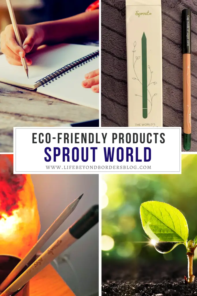 Fun work ideas to go green in travel writing. Sprout pencils - LifeBeyondBorders