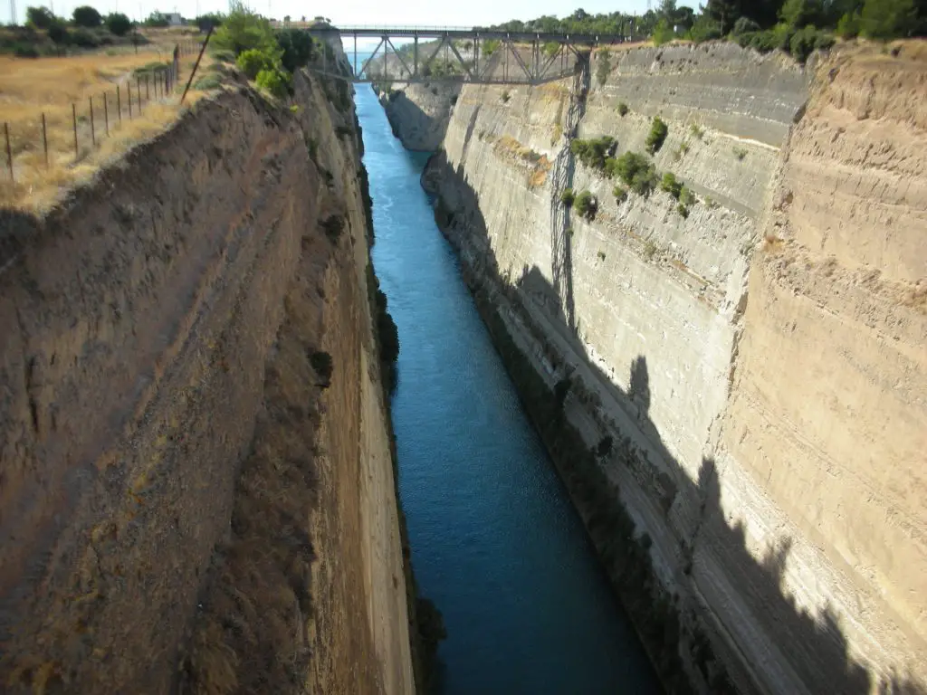 Corinth Canal towards Kalamata